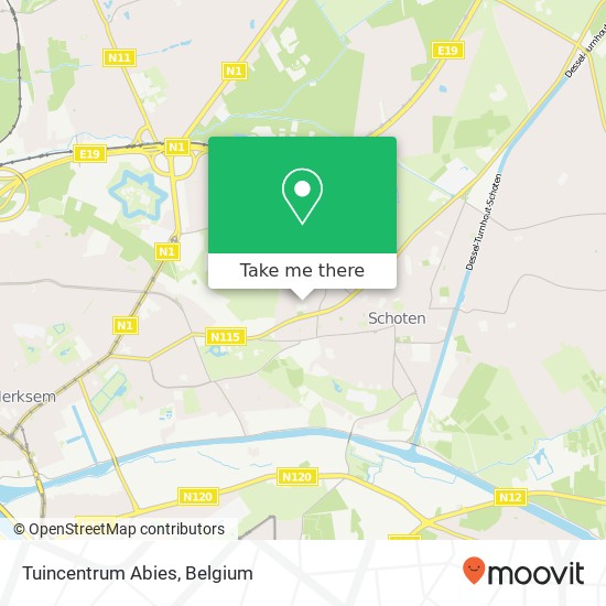 Tuincentrum Abies map