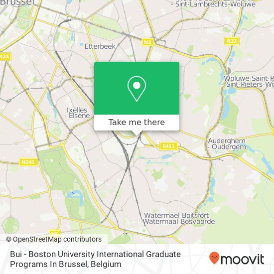 Bui - Boston University International Graduate Programs In Brussel map