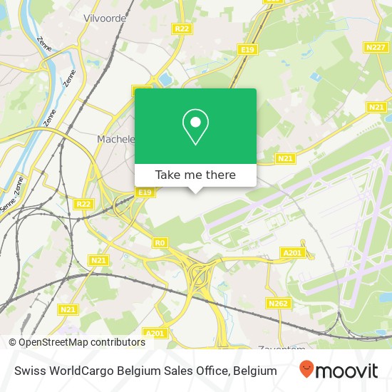 Swiss WorldCargo Belgium Sales Office plan