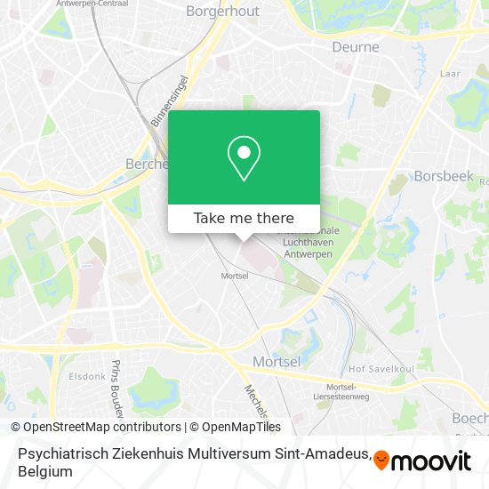 Psychiatrisch Ziekenhuis Multiversum Sint-Amadeus map