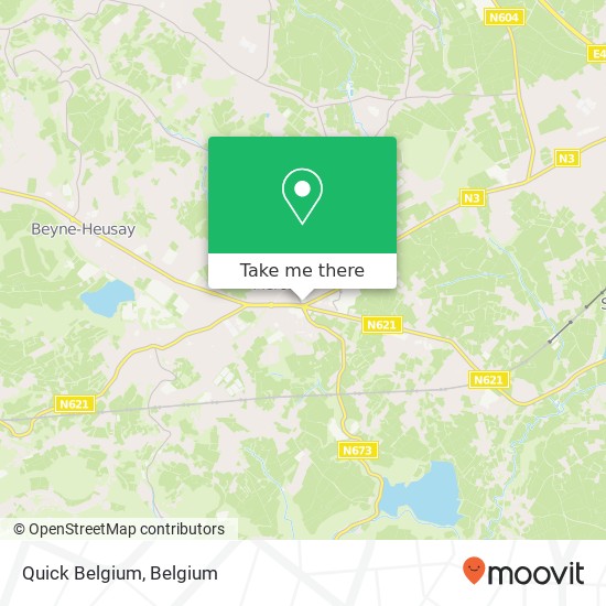 Quick Belgium, Rue de la Clef 1 4620 Fléron map