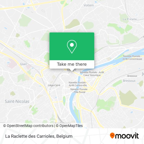La Raclette des Carrioles map
