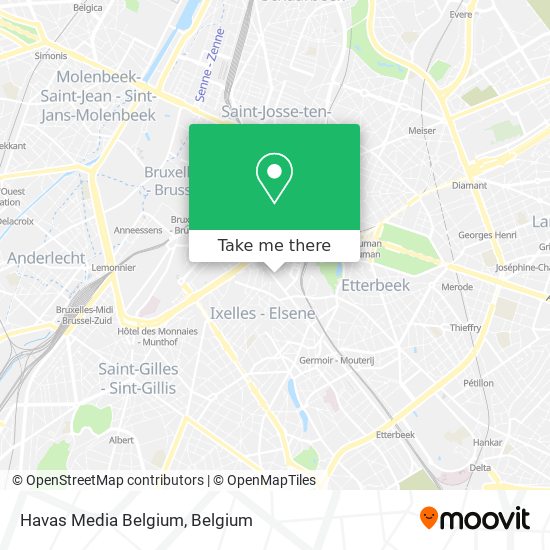 Havas Media Belgium map