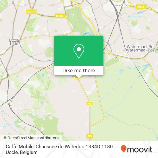 Caffè Mobile, Chaussée de Waterloo 1384D 1180 Uccle map