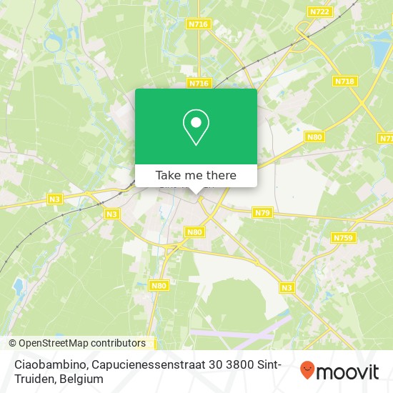 Ciaobambino, Capucienessenstraat 30 3800 Sint-Truiden plan