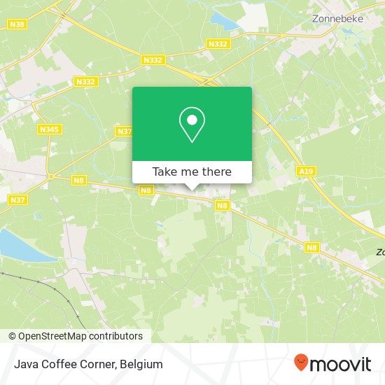 Java Coffee Corner, Meenseweg 8902 Ieper map