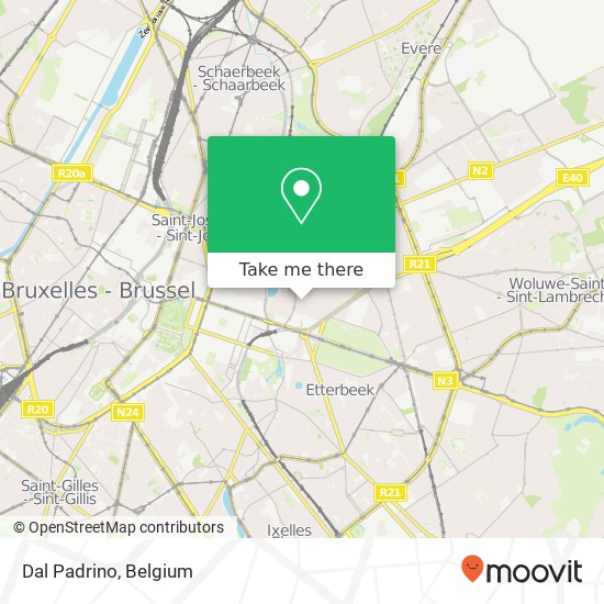 Dal Padrino, Rue Archimède 50 1000 Brussel map