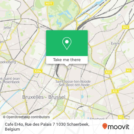 Cafe Er4o, Rue des Palais 7 1030 Schaerbeek map