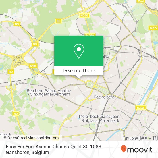 Easy For You, Avenue Charles-Quint 80 1083 Ganshoren map
