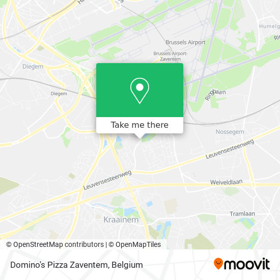 Domino's Pizza Zaventem map