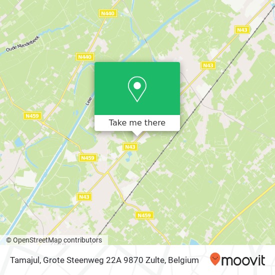 Tamajul, Grote Steenweg 22A 9870 Zulte map