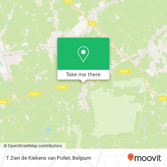 T Zien de Kiekens van Pollet, Kortemarkstraat 4A 8480 Ichtegem map