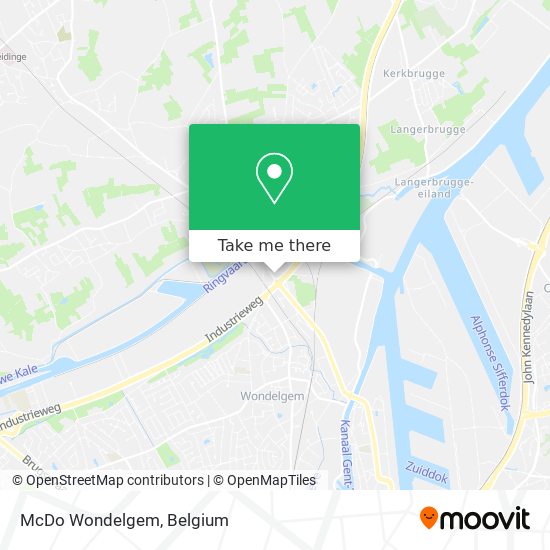 McDo Wondelgem map