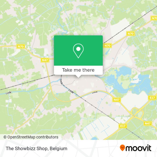 The Showbizz Shop map