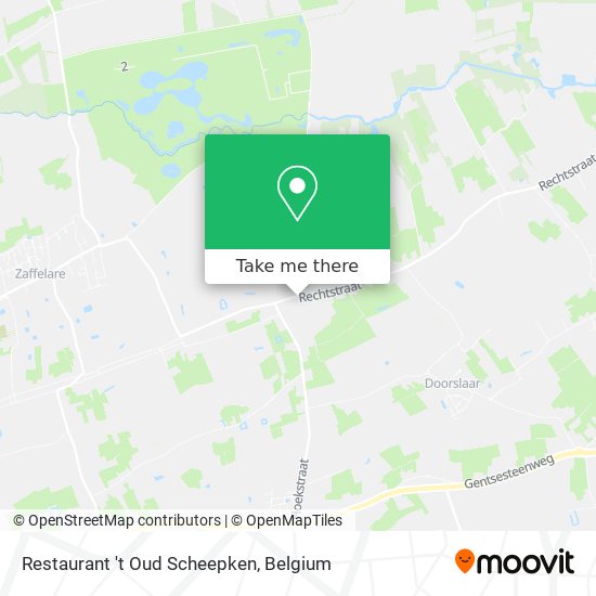 Restaurant 't Oud Scheepken map
