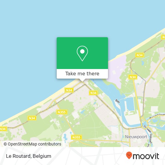 Le Routard, Albert I Laan 155 8620 Nieuwpoort plan