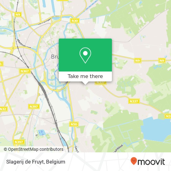 Slagerij de Fruyt, Daverlostraat 112 8310 Brugge map