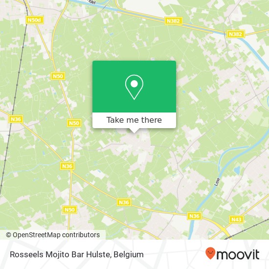 Rosseels Mojito Bar Hulste map