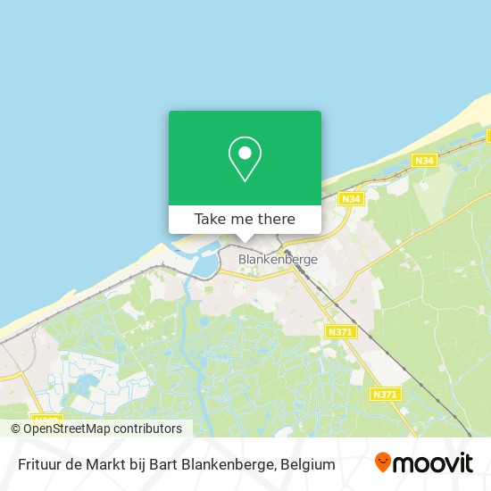 Frituur de Markt bij Bart Blankenberge plan