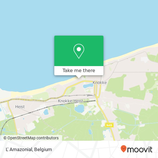 L' Amazonial, Zeedijk-Albertstrand 8300 Knokke-Heist map