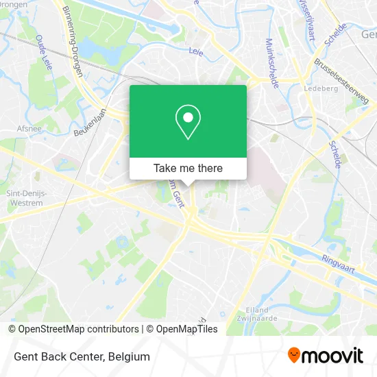 Gent Back Center map