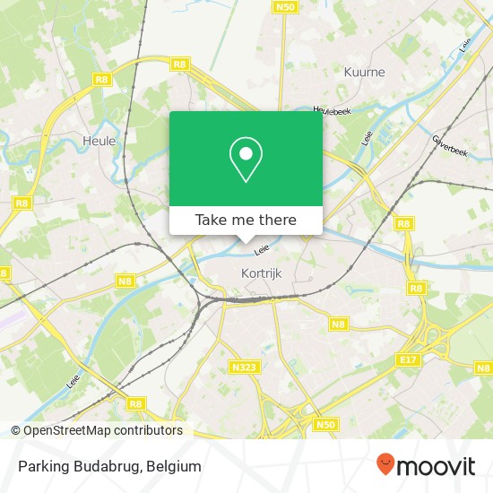 Parking Budabrug map