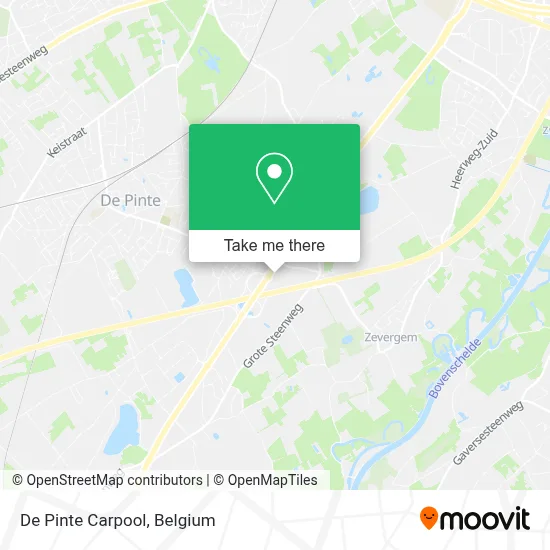 De Pinte Carpool map