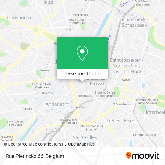 Rue Pletinckx 66 map
