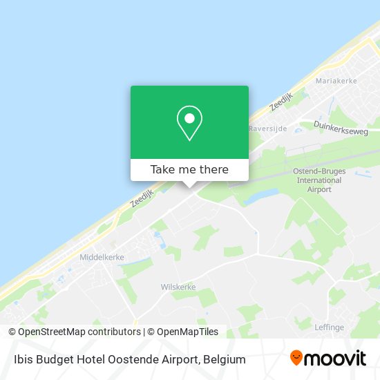 Ibis Budget Hotel Oostende Airport map