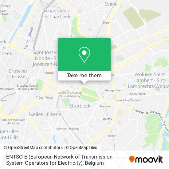 ENTSO-E (European Network of Transmission System Operators for  Electricity) map