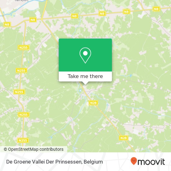 De Groene Vallei Der Prinsessen map