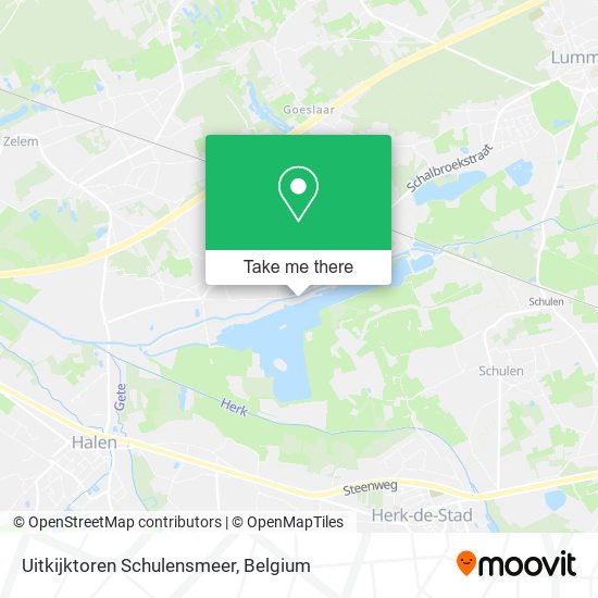 Uitkijktoren Schulensmeer map