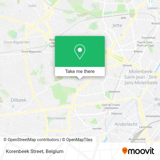 Korenbeek Street map