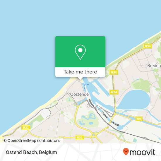 Ostend Beach map