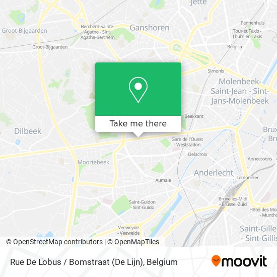 Rue De L'obus / Bomstraat (De Lijn) map