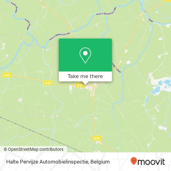 Halte Pervijze Automobielinspectie map