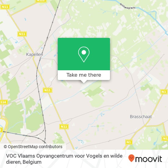 VOC Vlaams Opvangcentrum voor Vogels en wilde dieren map