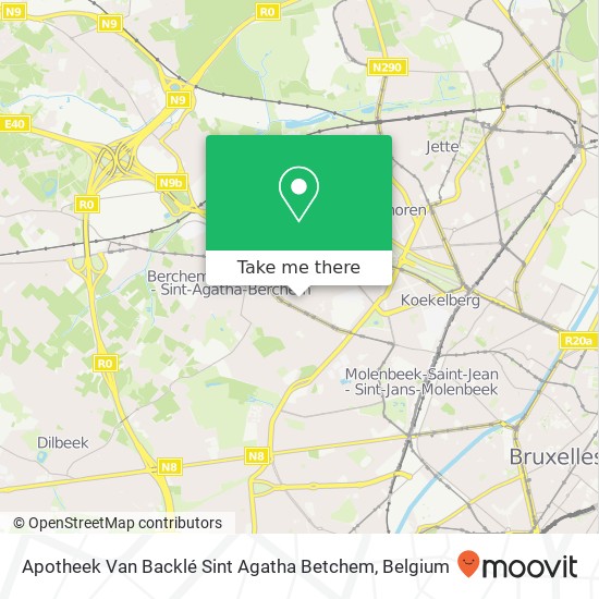 Apotheek Van Backlé Sint Agatha Betchem map