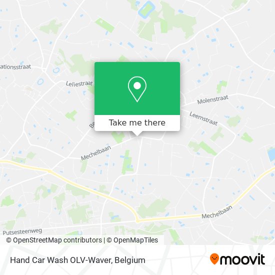 Hand Car Wash OLV-Waver map