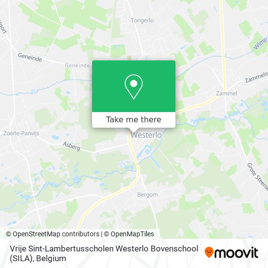 Vrije Sint-Lambertusscholen Westerlo Bovenschool (SILA) map