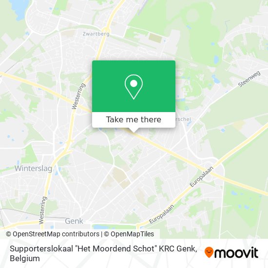 Supporterslokaal "Het Moordend Schot" KRC Genk map