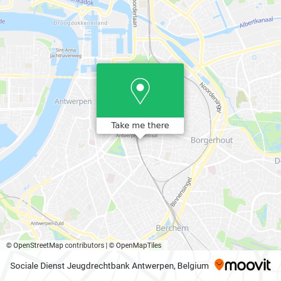 Sociale Dienst Jeugdrechtbank Antwerpen plan