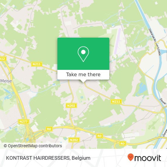 KONTRAST HAIRDRESSERS map