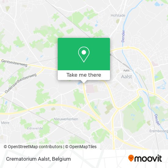 Crematorium Aalst map