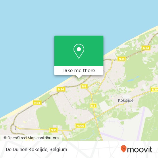 De Duinen Koksijde plan