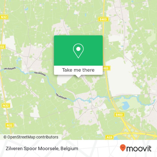 Zilveren Spoor Moorsele map