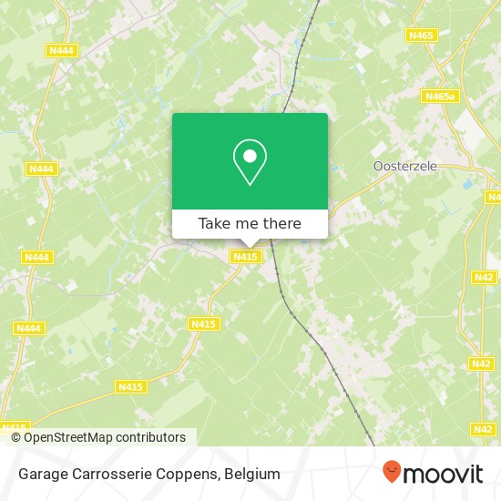 Garage Carrosserie Coppens map