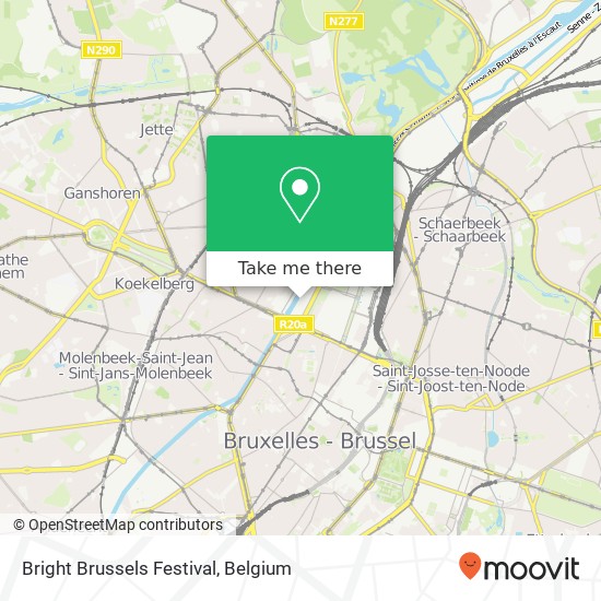 Bright Brussels Festival map