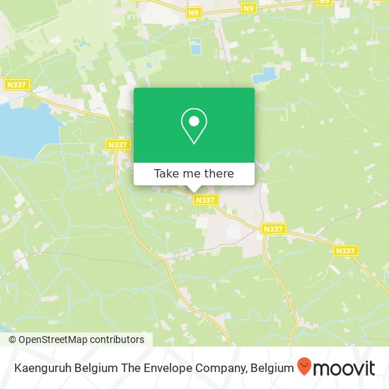 Kaenguruh Belgium The Envelope Company map