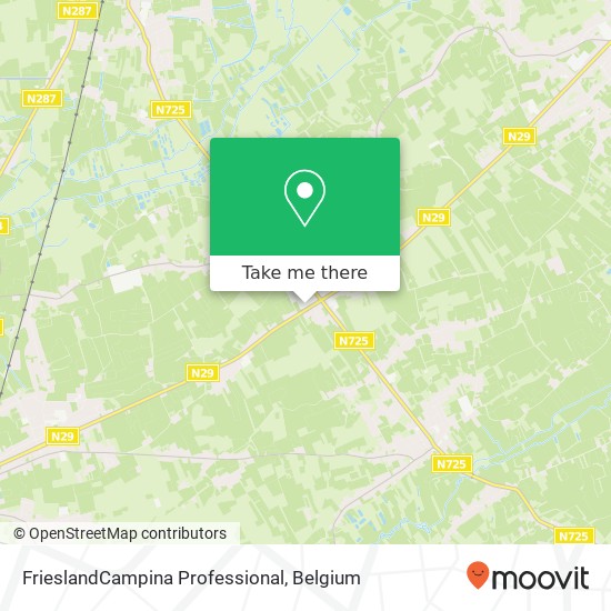 FrieslandCampina Professional map